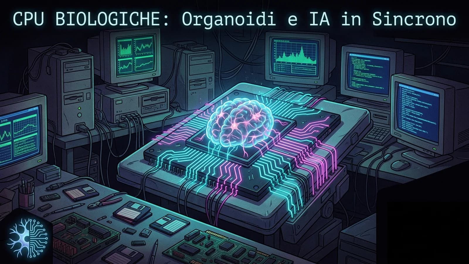 Perché questa notizia cambia le regole del gioco? 🧵 1️⃣ Non è una simulazione: Qui non stiamo parlando di un software che "imita" il cervello. Sono neuroni veri, coltivati su chip, che processano segnali elettrici reali. 2️⃣ Il test del bilanciere: Usato da decenni per testare l'IA, ora è stato superato dalla "materia grigia" in provetta. Il salto dal 4,5% al 46% di precisione dimostra che la biologia può "imparare" dal silicio. 3️⃣ Il collo di bottiglia: Senza una struttura complessa, questi organoidi non hanno memoria a lungo termine. Sono come una RAM volatile che si cancella dopo 45 minuti di standby. Siamo passati dal compilare kernel di notte a nutrire i processori con il glucosio. Benvenuti nel futuro! 🛠️🧬