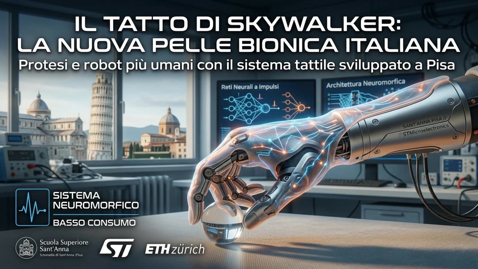 Il progetto, nato dalla collaborazione tra la Scuola Superiore Sant’Anna e STMicroelectronics, segna il passaggio dai sensori tradizionali a quelli "a impulsi". 1. Efficienza: Il sistema non processa dati costantemente, ma reagisce solo alle variazioni di stimolo (pressione, calore), proprio come i nostri nervi. 2. Precisione: Grazie a sensori ottici avanzati, i robot possono distinguere tra la fragilità di un uovo e la resistenza di un peso industriale. 3. Autonomia: L'intelligenza a bordo riduce il carico del processore centrale, rendendo queste soluzioni ideali per protesi leggere e indossabili a lunga durata.