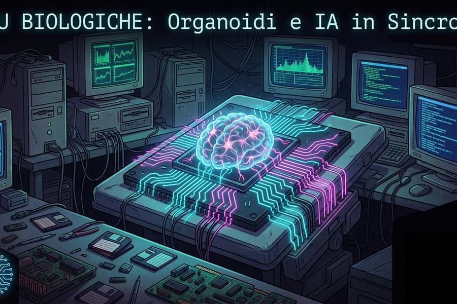 Perché questa notizia cambia le regole del gioco? 🧵 1️⃣ Non è una simulazione: Qui non stiamo parlando di un software che "imita" il cervello. Sono neuroni veri, coltivati su chip, che processano segnali elettrici reali. 2️⃣ Il test del bilanciere: Usato da decenni per testare l'IA, ora è stato superato dalla "materia grigia" in provetta. Il salto dal 4,5% al 46% di precisione dimostra che la biologia può "imparare" dal silicio. 3️⃣ Il collo di bottiglia: Senza una struttura complessa, questi organoidi non hanno memoria a lungo termine. Sono come una RAM volatile che si cancella dopo 45 minuti di standby. Siamo passati dal compilare kernel di notte a nutrire i processori con il glucosio. Benvenuti nel futuro! 🛠️🧬