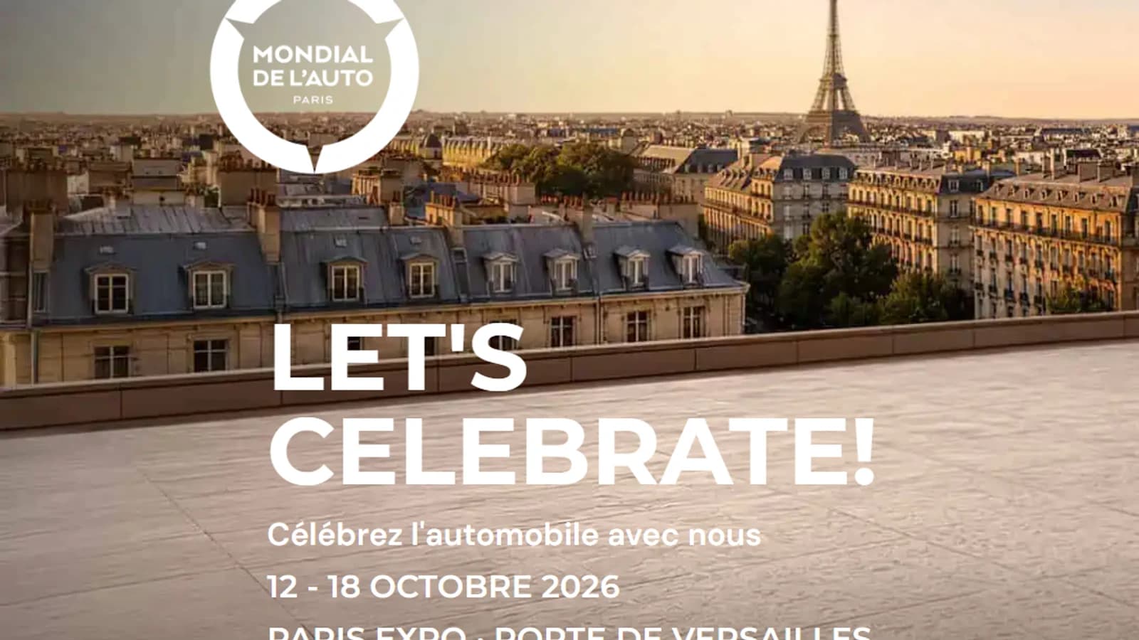Mondial de l’Auto Paris 2026, 12-18 ottobre 2026