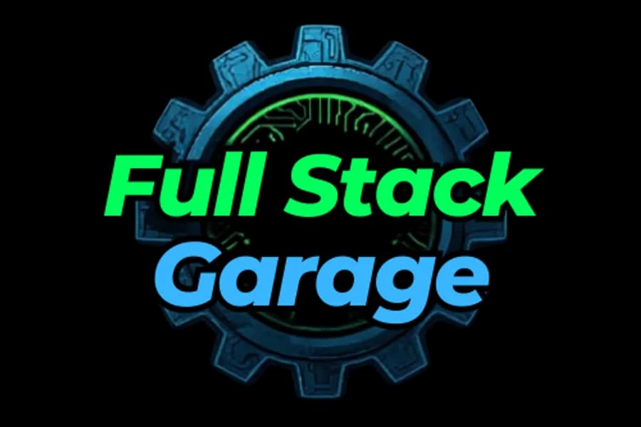 Logo FullStackGarage su sfondo scuro usato come copertina della nuova Renault Twingo E-Tech.